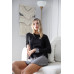 Knit Combo Long Sleeve Sweater Dress