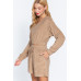 Elasticized Hem Terry Towelling Top