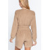 Elasticized Hem Terry Towelling Top