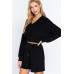Elasticized Hem Terry Towelling Top