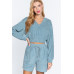 Elasticized Hem Terry Towelling Top