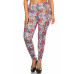 Plus Size Star Print, Full Length Leggings In A Slim Fitting Style With A Banded High Waist