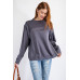 Terry Knit Loose Fit Pullover