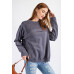 Terry Knit Loose Fit Pullover
