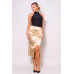 Sexy Gathered Front Crossover Midi Skirt