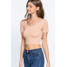 Cross Back Rib Seamless Crop Top