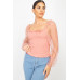Square Neck Smocking Top