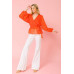 Surplice Neckline Woven Top