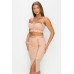 Studded Stone Cami Top & Slit Mini Skirts Set