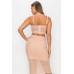 Studded Stone Cami Top & Slit Mini Skirts Set
