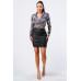 Sexy Animal Print Collared Back-tie Wrap Top
