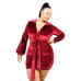 Plus Velvet Bishop Sleeve Mini Dress