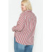Multi Stripe Side Slit Cotton Shirt
