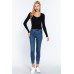 Shirring Sweatheart Neck Sweater