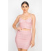 Shirred Cami Top & Mini Skirts Set