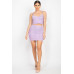 Shirred Cami Top & Mini Skirts Set