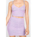 Shirred Cami Top & Mini Skirts Set