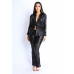 Sequin Button Down Shirt And Pant Set
