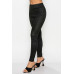 Embossed Snake Print Top And Leggings Set