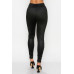 Embossed Snake Print Top And Leggings Set