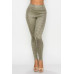 Embossed Snake Print Top And Leggings Set