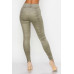 Embossed Snake Print Top And Leggings Set