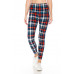 5-inch Long Yoga Style Banded Lined Tie Dye Printed Knit Legging With High Waist.