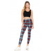 5-inch Long Yoga Style Banded Lined Tie Dye Printed Knit Legging With High Waist.