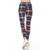 5-inch Long Yoga Style Banded Lined Tie Dye Printed Knit Legging With High Waist.