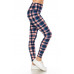 5-inch Long Yoga Style Banded Lined Tie Dye Printed Knit Legging With High Waist