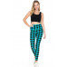 5-inch Long Yoga Style Banded Lined Tie Dye Printed Knit Legging With High Waist