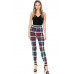 Multi Printed, High Waisted, Leggings With An Elasticized Waist Band