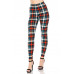 Multi Printed, High Waisted, Leggings With An Elasticized Waist Band