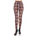 Multi Printed, High Waisted, Leggings With An Elasticized Waist Band