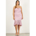 Plus Size Lace, Strapless Bodycon Midi Dress
