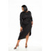 Asymmetrical Sweater Dress With Waterfall Ruffle