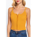 Front Closure With Hooks Sweater Cami Top