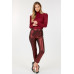 Animal Skin Vinyl Ankle Pants