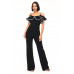 Color Block Binding Detailed Fashion Jumpsuit
