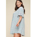 Plus Size Spring Floral Printed Lovely Swing Dress