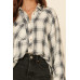 Oversized Loose Fit Plaid Shirt