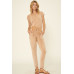 Mineral Washed Finish Knit Jumpsuit