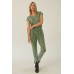 Mineral Washed Finish Knit Jumpsuit