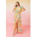 A Printed Woven Maxi Cover Up