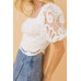 A Cropped Lace Top