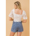 A Cropped Lace Top