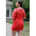 Plus Lace Mini Dress