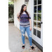 Plus Polka Dot Cold Shoulder Short Sleeve Back Self-tie Top