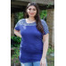 Plus Stripe Short Sleeve Top