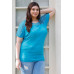 Plus Stripe Short Sleeve Top